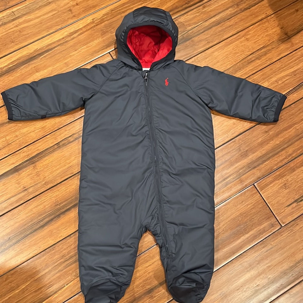 Ralph Lauren Navy One Piece Hooded Jacket